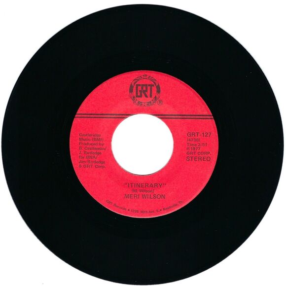 Meri Wilson 45 RPM - Telephone Man / Itinerary - GRT 127 EX Pop '77 - Picture 2 of 2